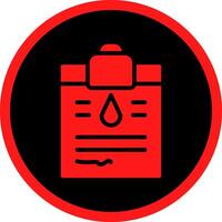 Glyph Red Icons Design vector