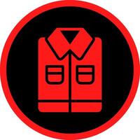 Glyph Red Icons Design vector