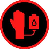 Glyph Red Icons Design vector