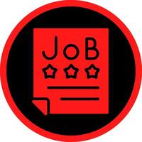 Job Offer Creative Icon Design vector