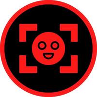 Face Detection Creative Icon Design vector