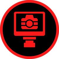 Lcd Camera Creative Icon Design vector