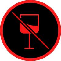 No Wine Creative Icon Design vector