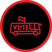 Bus Creative Icon Design vector