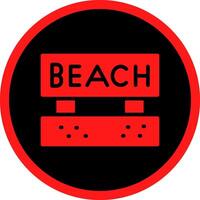 Beach Creative Icon Design vector