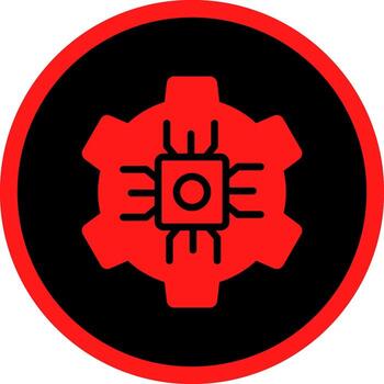 diseño de icono creativo de cpu vector