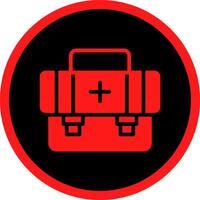 First Aid Kit Creative Icon Design vector