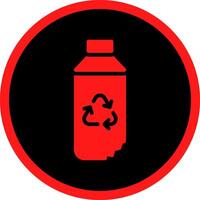 Water Bottle Creative Icon Design vector