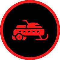 Snowmobile Creative Icon Design vector