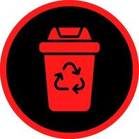 Recycling Bin Creative Icon Design vector