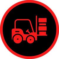 Forklift Creative Icon Design vector