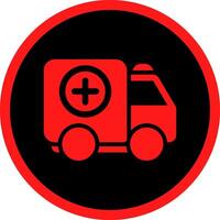 Ambulance Creative Icon Design vector