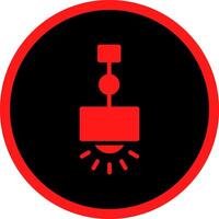 Hanging Lamp Creative Icon Design vector