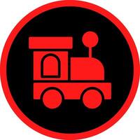 Glyph Red Icons Design vector