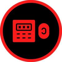 Door Lock Creative Icon Design vector
