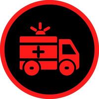 Ambulance Creative Icon Design vector