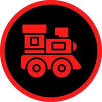 Glyph Red Icons Design vector