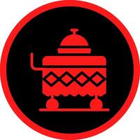 Food Cart Creative Icon Design vector