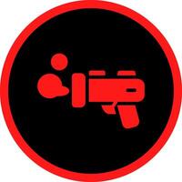 Glyph Red Icons Design vector