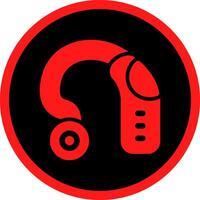 Hearing Aid Creative Icon Design vector