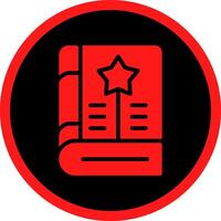 Glyph Red Icons Design vector