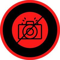 No Camera Creative Icon Design vector
