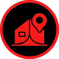 Camp Location Creative Icon Design vector