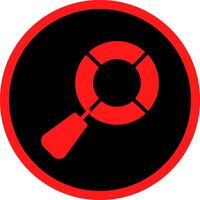 Magnifying Glass Creative Icon Design vector
