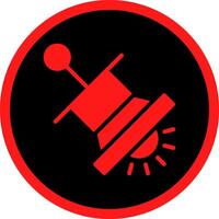 Spotlight Creative Icon Design vector