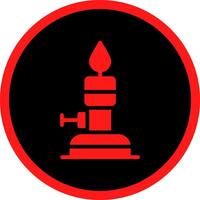 Bunsen Burner Creative Icon Design vector
