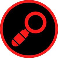 Magnifying Glass Creative Icon Design vector