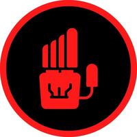Robot Hand Creative Icon Design vector