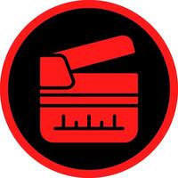 Clapperboard Creative Icon Design vector