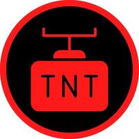 diseño de icono creativo tnt vector