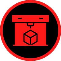 3D Printing Creative Icon Design vector