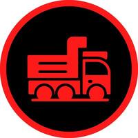 Dump Truck Creative Icon Design vector