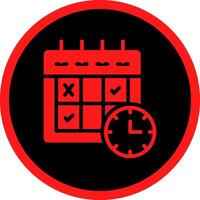 Schedule Creative Icon Design vector