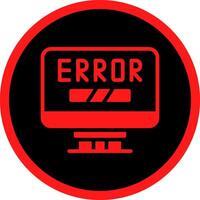 Error Creative Icon Design vector