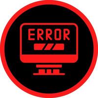 Error Creative Icon Design vector