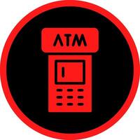 ATM Machine Creative Icon Design vector