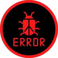 diseño de icono creativo de error vector