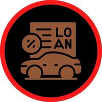 Car Loan Creative Icon Design vector