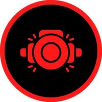 Head Lamp Creative Icon Design vector