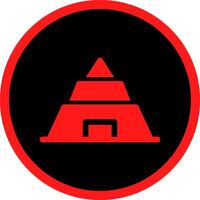 Pyramid Creative Icon Design vector