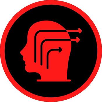 Knowledge Extraction Creative Icon Design vector