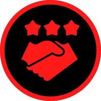 Game Handshake Creative Icon Design vector