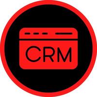 CRM Creative Icon Design vector