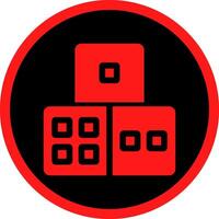 Dice Creative Icon Design vector