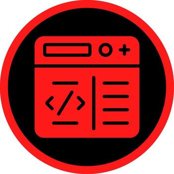 programación creativo icono diseño vector