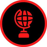 Globe Stand Creative Icon Design vector